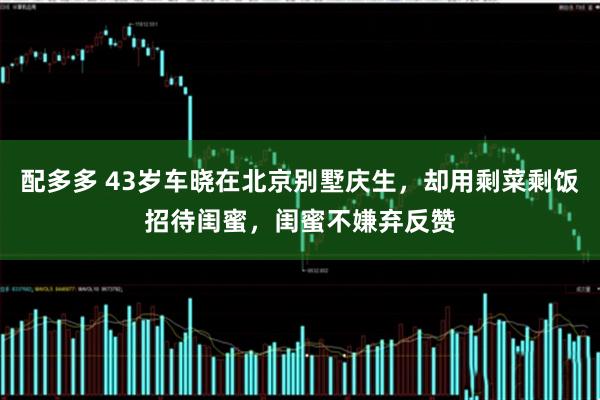 配多多 43岁车晓在北京别墅庆生，却用剩菜剩饭招待闺蜜，闺蜜不嫌弃反赞